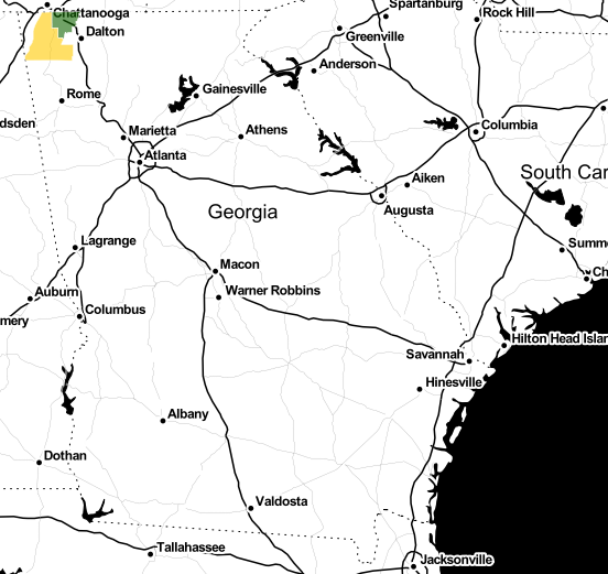 The Georgia range of Astranthium integrifolium